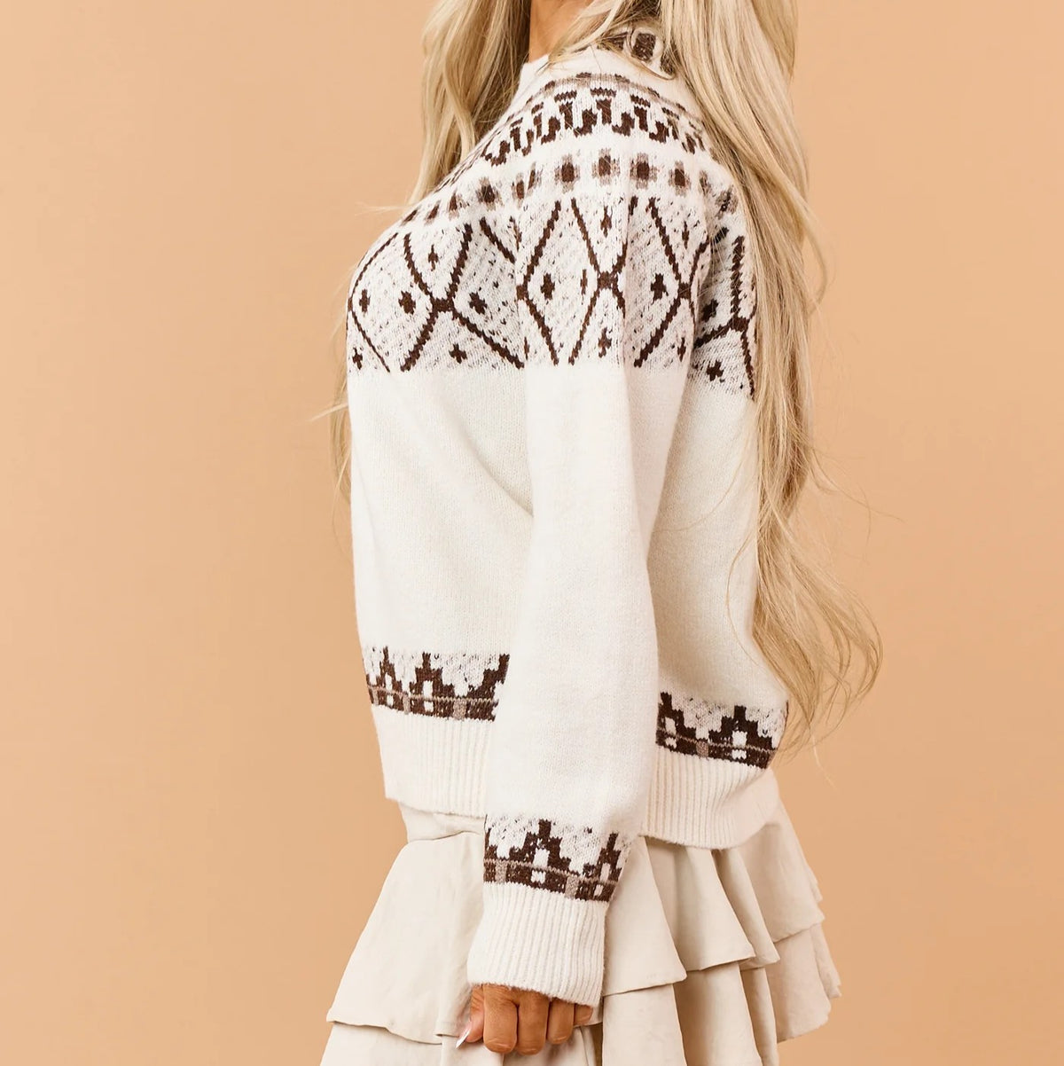 Fair Isle Crew Neck Sweater